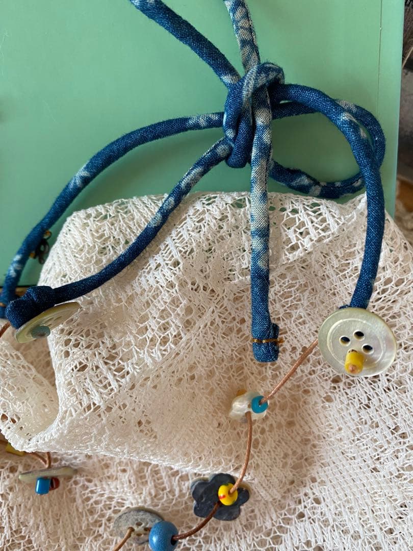 未使用45Rビーズのネックレス