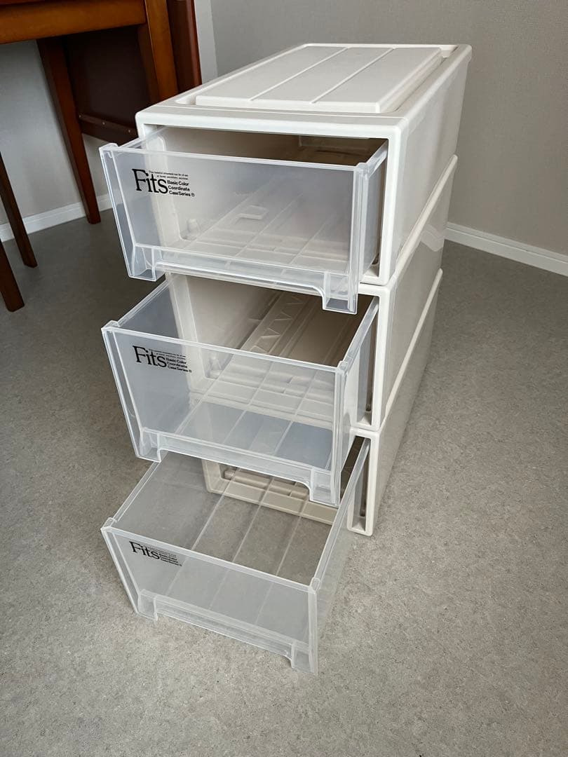 Fits フィッツ 収納ケース 衣装ケース S-30 M-30 カプチーノ