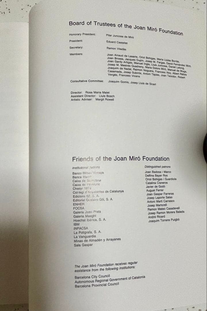 【良品】スペイン・ミロ美術館　画集アートブック