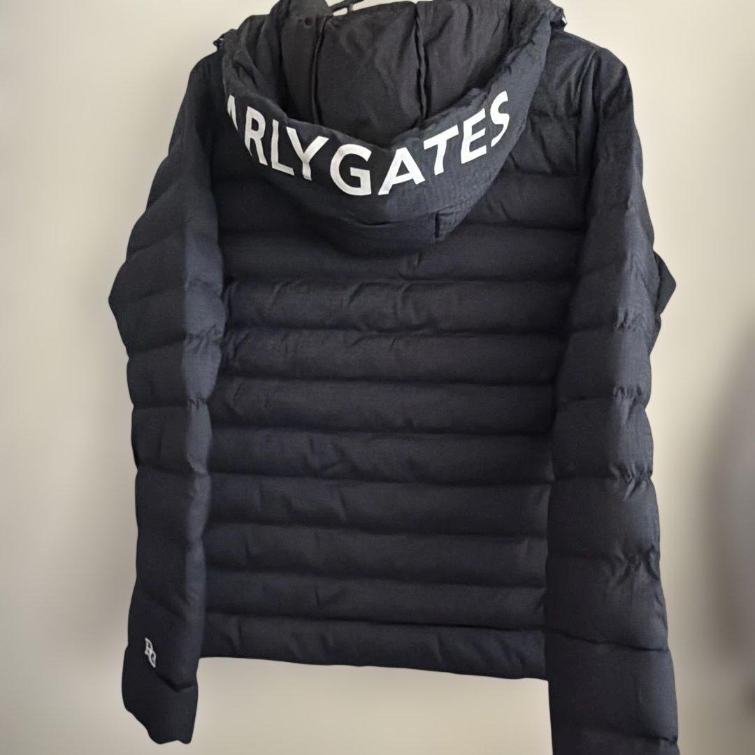 パーリーゲイツレディース中綿パーカーサイズS ネイビー