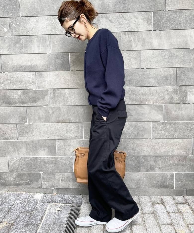 Spick and Span　ルーズベイカーパンツ　38 ブラック