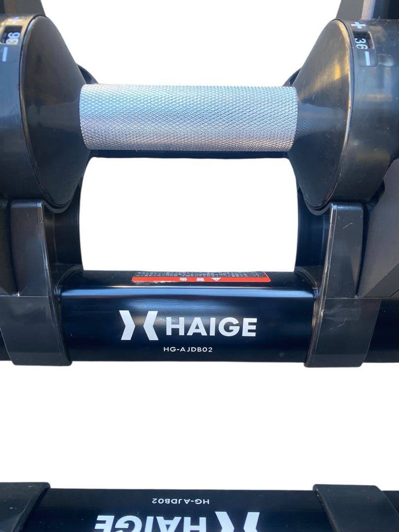 【良品72キロ】HAIGE ハイガー 可変式ダンベル 36kg×2 1/2梱包②