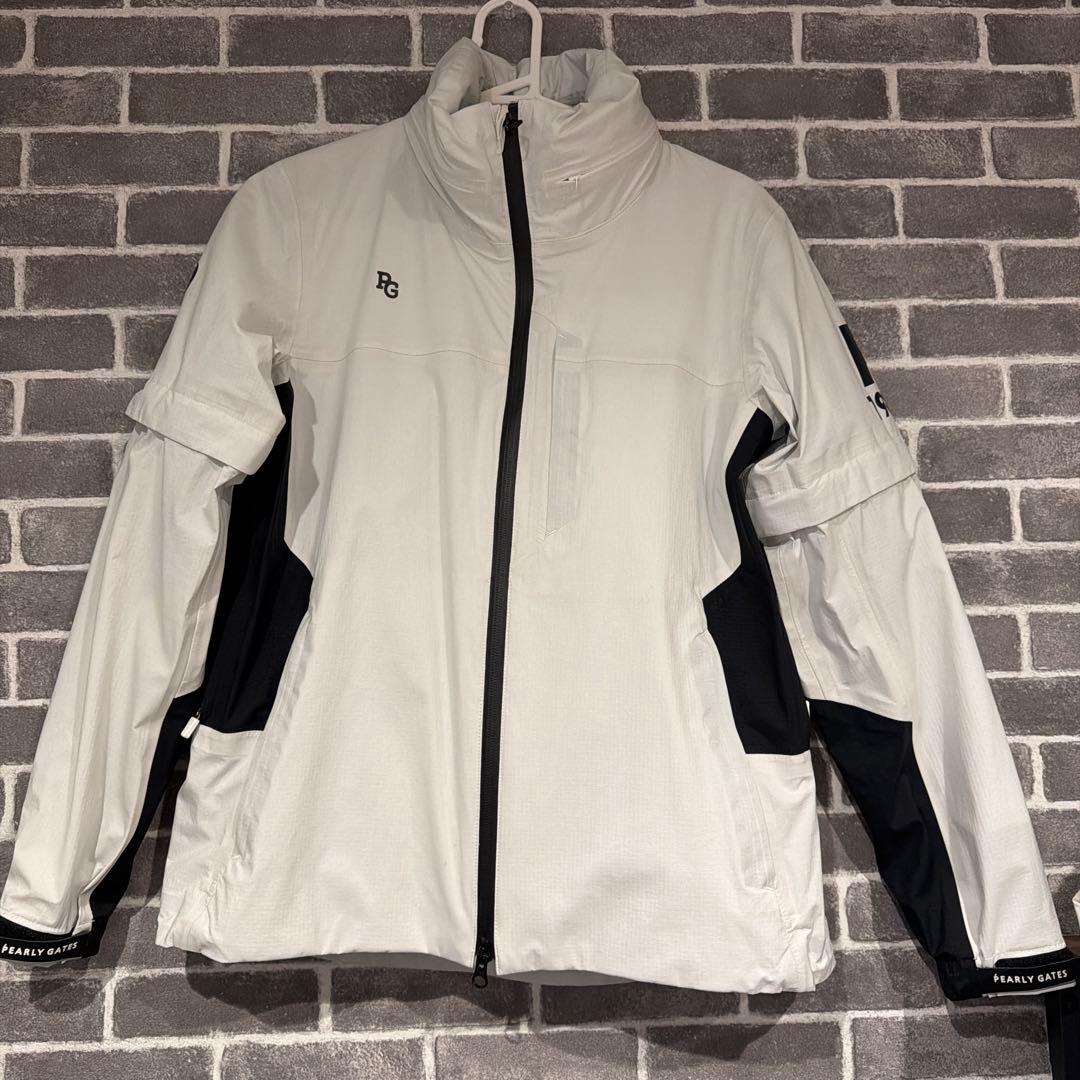 PEARLY GATES スポーツジャケット ホワイト/ブラック