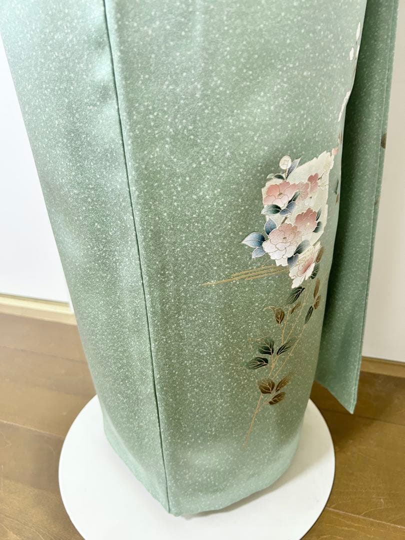 美品　トールサイズ　裄丈長め　正絹訪問着　フルセット4点　袋帯両面　入学式