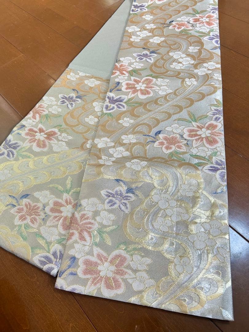 美品　トールサイズ　裄丈長め　正絹訪問着　フルセット4点　袋帯両面　入学式