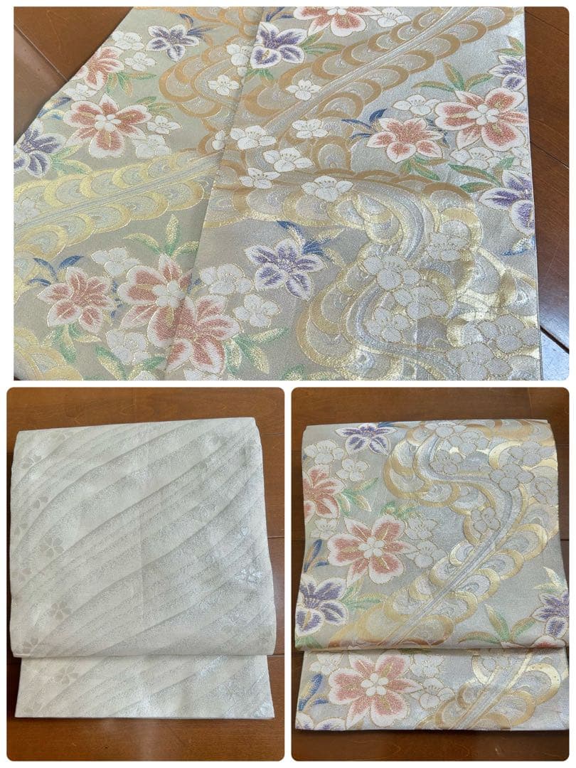 美品　トールサイズ　裄丈長め　正絹訪問着　フルセット4点　袋帯両面　入学式