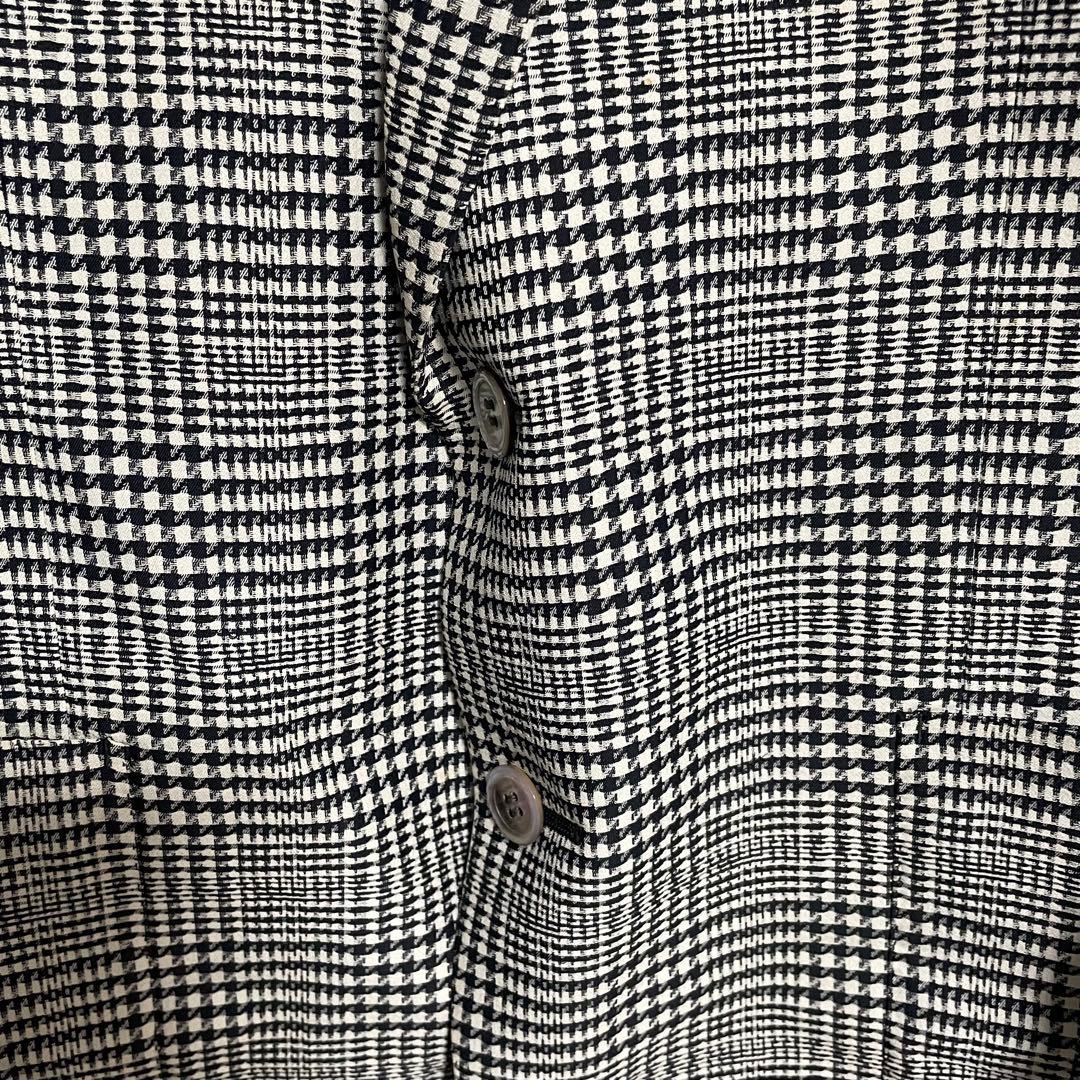 アクアスキュータム テーラードジャケット　千鳥格子　チェック　L　175　シルク