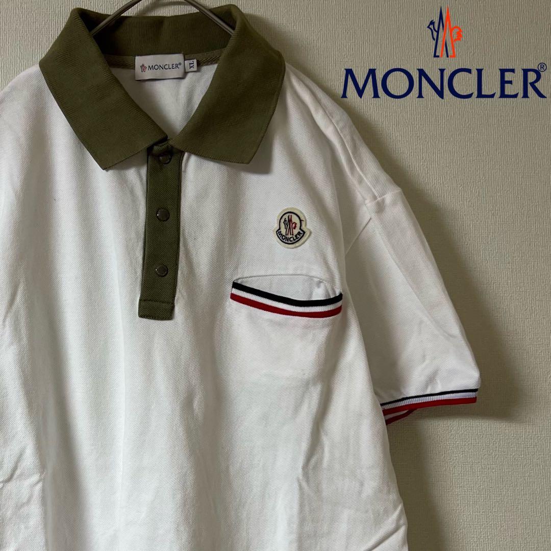 MONCLER（モンクレール）ポロシャツ/XL/ホワイト