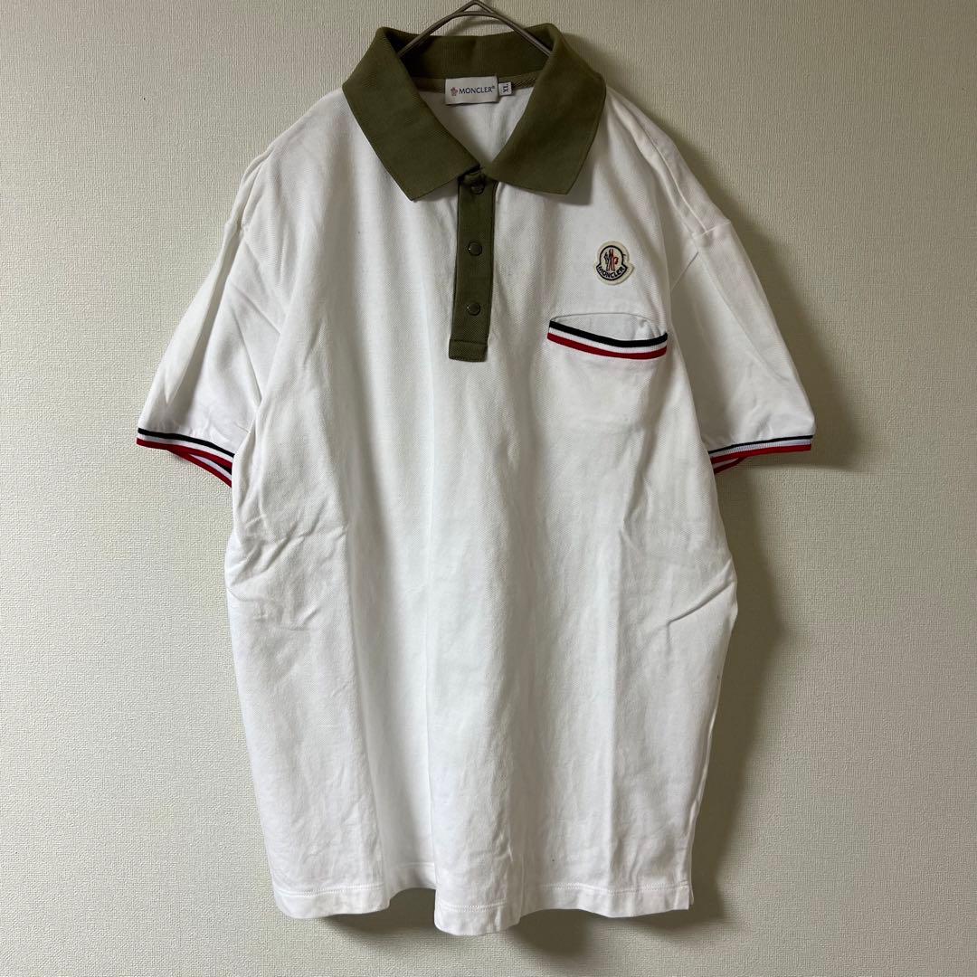 MONCLER（モンクレール）ポロシャツ/XL/ホワイト