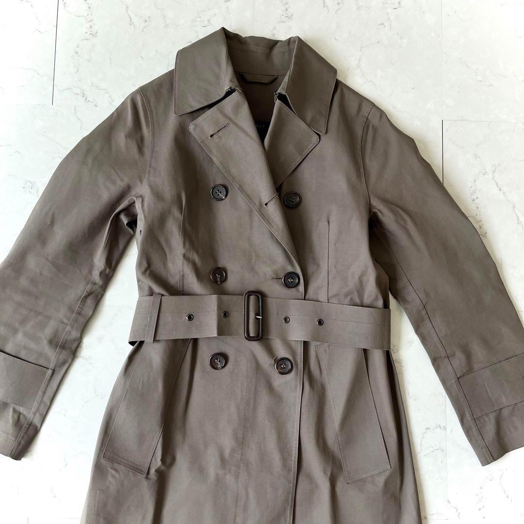 美品 マッキントッシュ × マーガレットハウエル ゴム引きトレンチコート カーキ