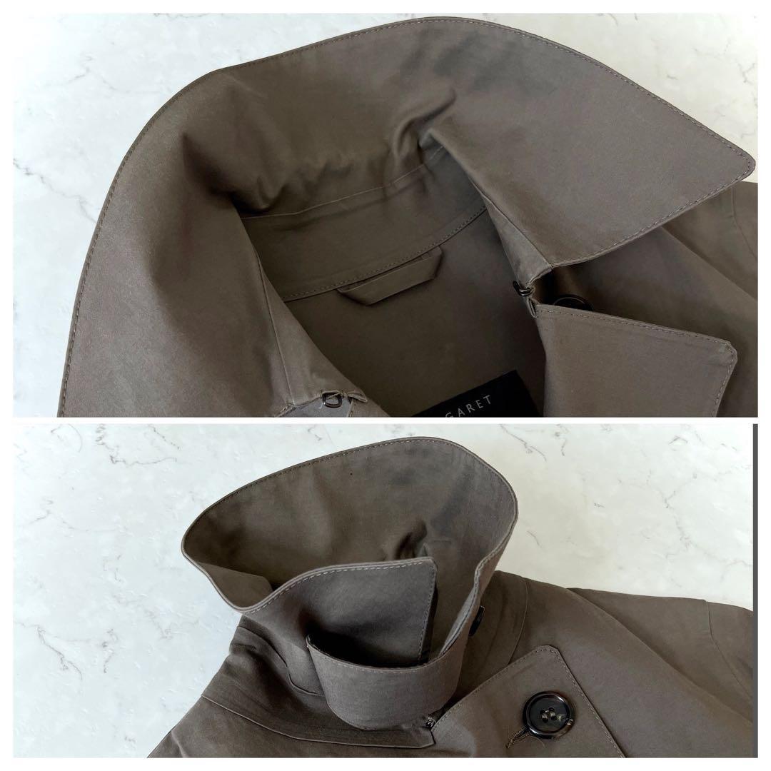 美品 マッキントッシュ × マーガレットハウエル ゴム引きトレンチコート カーキ