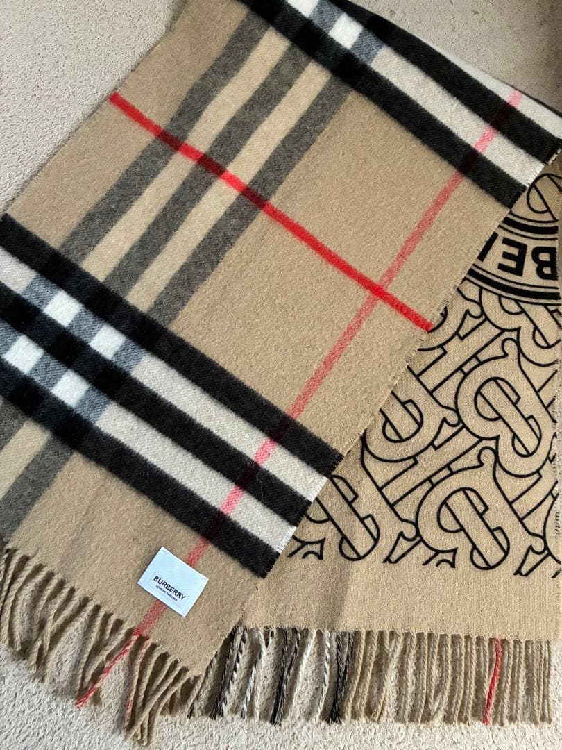 BURBERRY チェック柄 マフラーリバーシブル　 ノバチェック