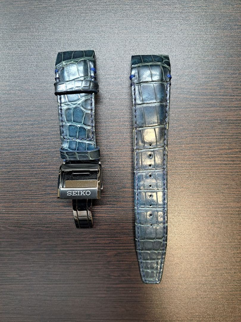 セイコー　アストロン　革ベルト　クロコダイル