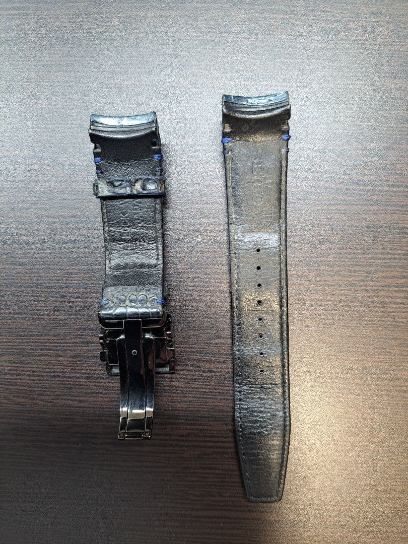 セイコー　アストロン　革ベルト　クロコダイル