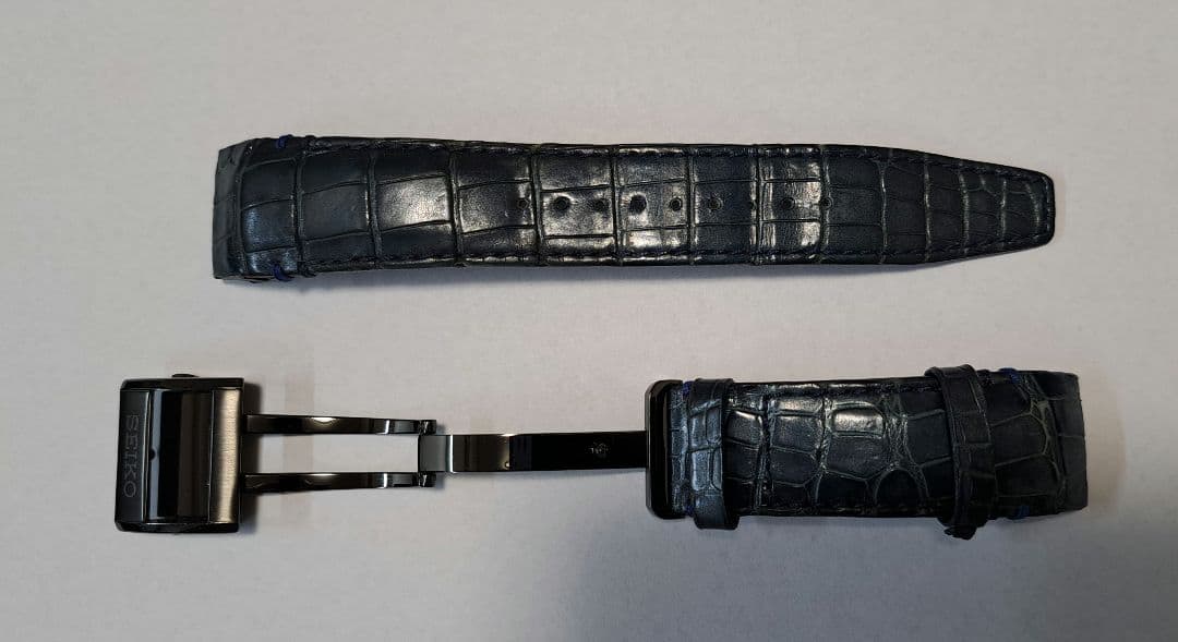 セイコー　アストロン　革ベルト　クロコダイル