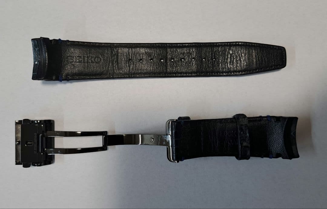 セイコー　アストロン　革ベルト　クロコダイル