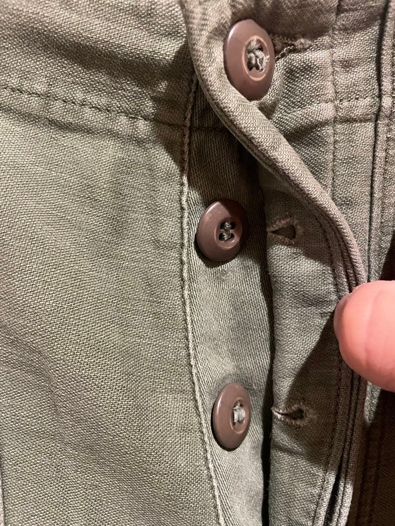 50s ~ 60s US ARMY コットン サテン ベイカーパンツ