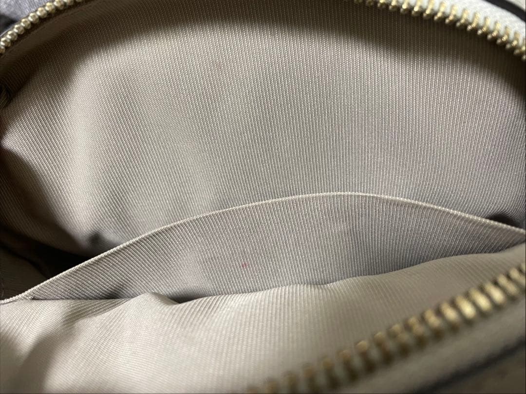 美品 FURLA フルラ ショルダーバッグ アテナ レザー グレー