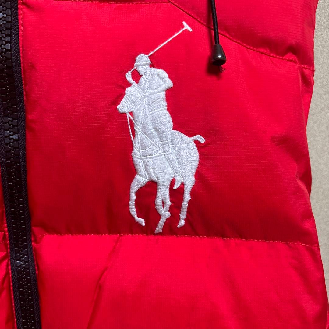 ポロ・ラルフ・ローレン 赤 ダウンベスト