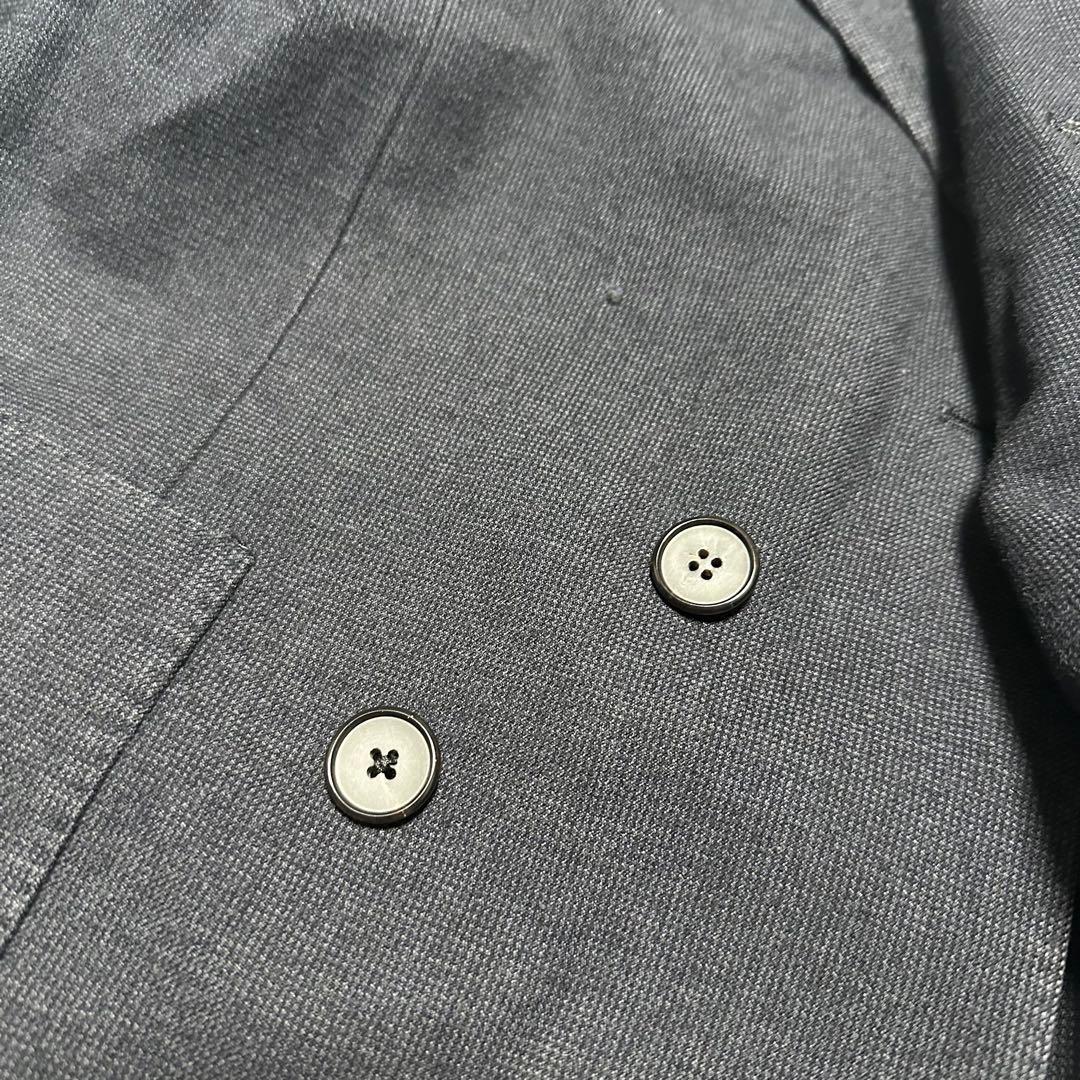 希少　ラルディーニLARDINI ダブルテーラードジャケット　ネイビー　紺　44
