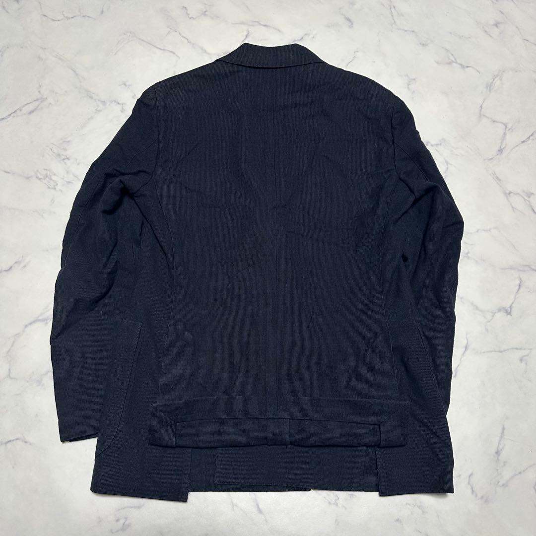 希少　ラルディーニLARDINI ダブルテーラードジャケット　ネイビー　紺　44