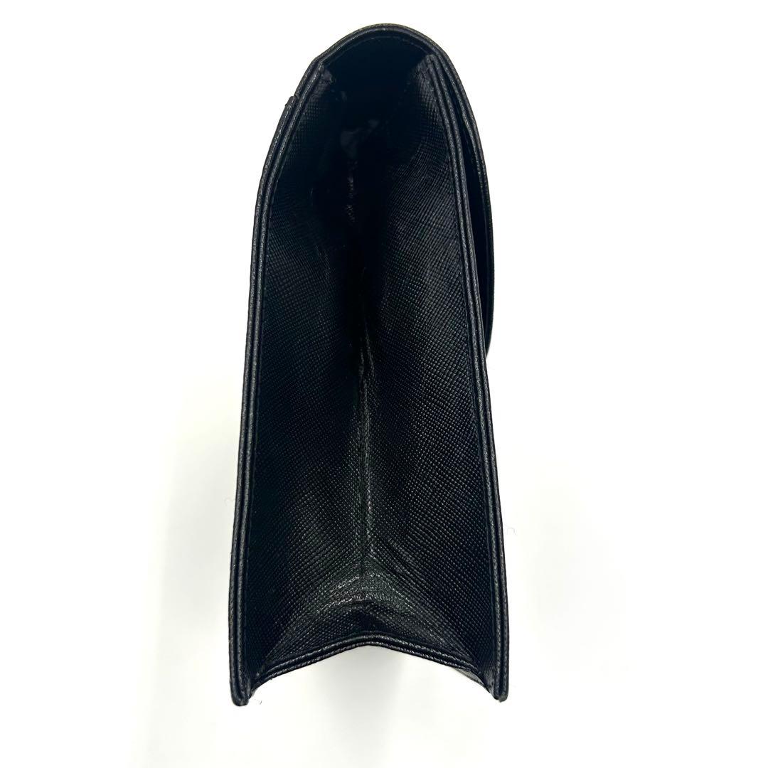 美品 サンローラン カサンドラ クラッチバッグ セカンドバッグ ブラック