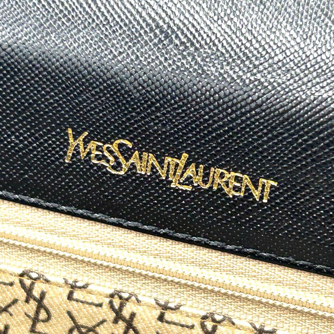 美品 サンローラン カサンドラ クラッチバッグ セカンドバッグ ブラック