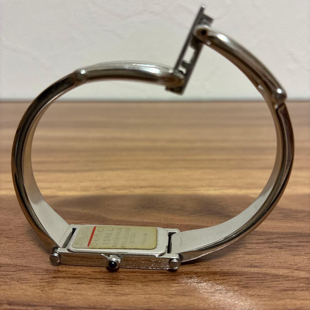 電池交換・整備済み GUCCI 1500L レディース 腕時計 ブラック文字盤