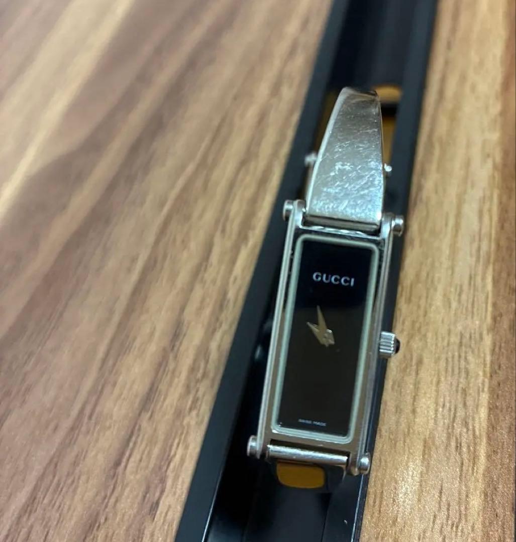 電池交換・整備済み GUCCI 1500L レディース 腕時計 ブラック文字盤