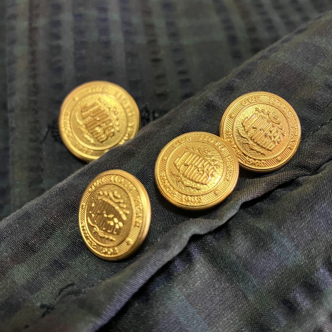 ジェイプレス テーラードジャケット シアサッカー 記念モデル 金ボタン L