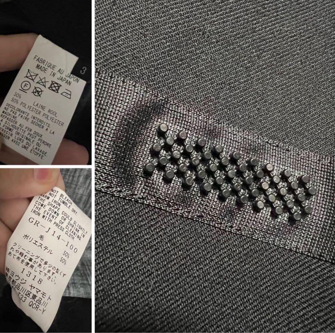 yohji yamamoto GroundY ギャバジンテープコート　3 L