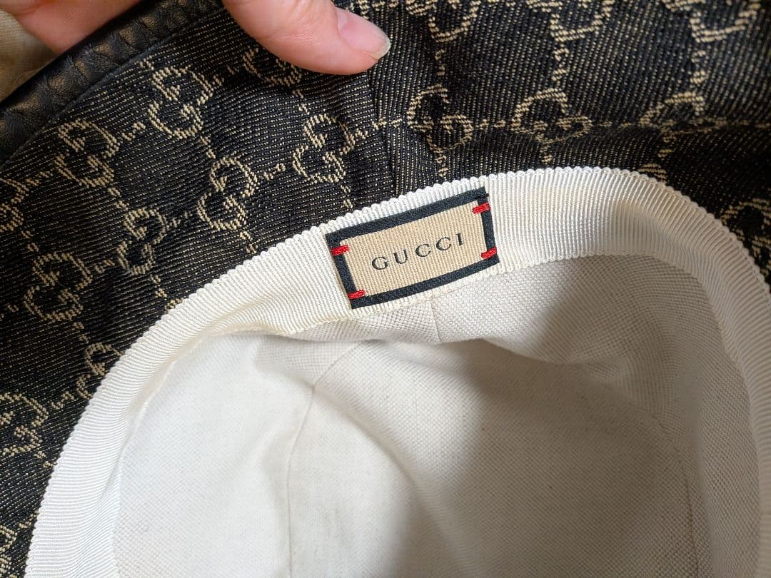 GUCCI GGパターン バケットハット 保存袋付き