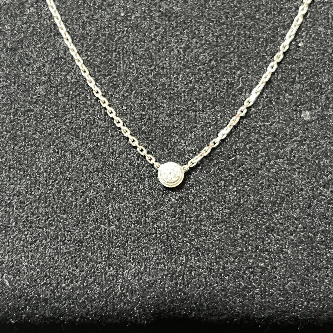 【極美品】カルティエ ダムール ネックレス ホワイトゴールド XS