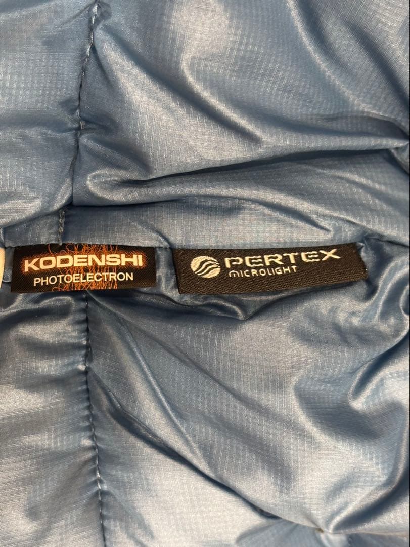 ナナミカ別注　ノースフェイス×ハリスツイード ダウンベスト M 千鳥格子柄