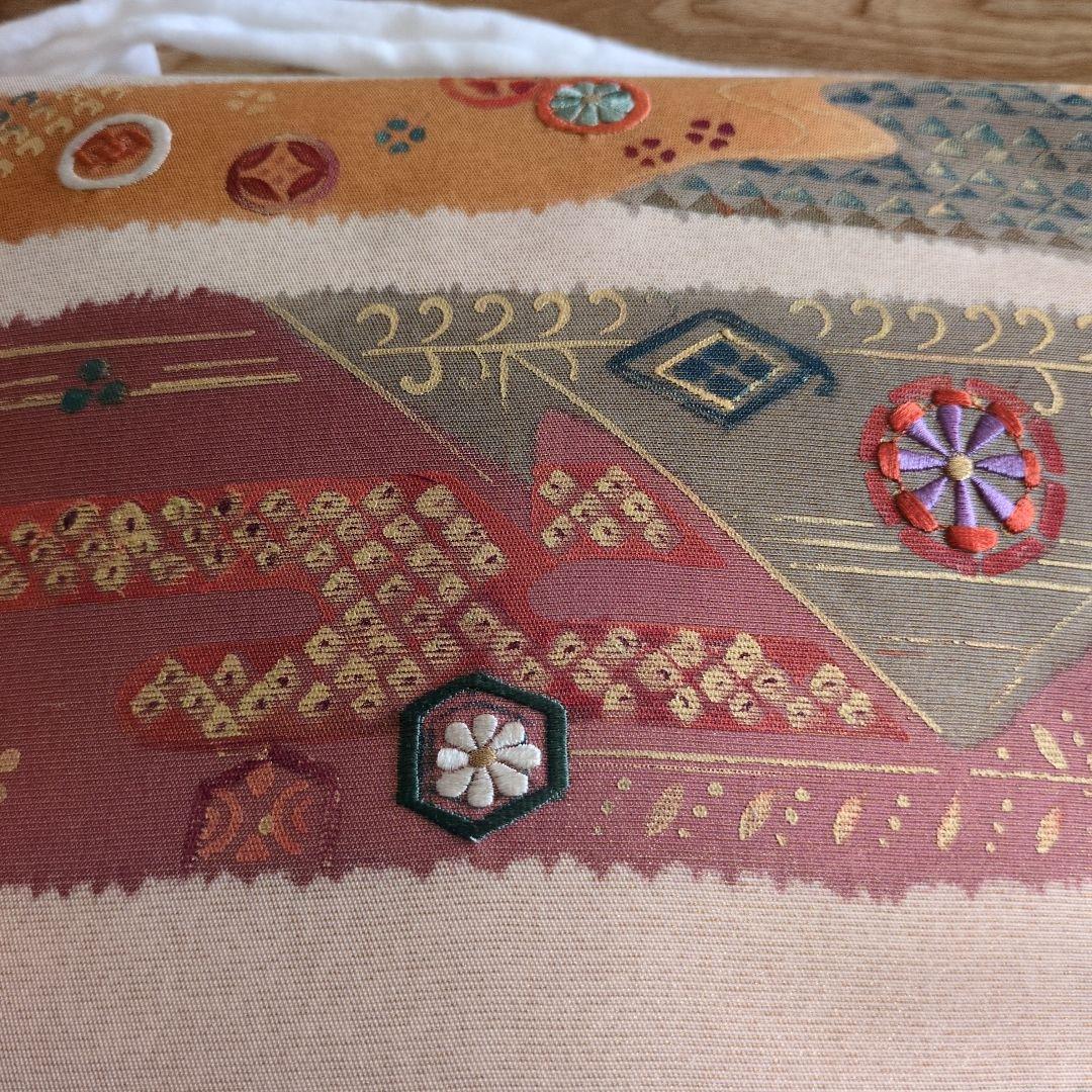 お太鼓　作り帯　ワンタッチ作り帯　　正絹