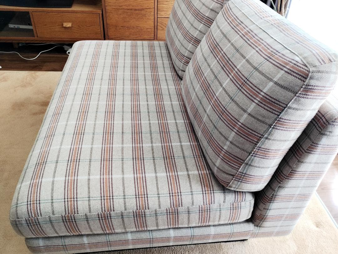 unico GRIFU チェック柄 2人掛けソファ