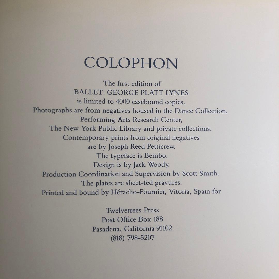 e Platt Lynes BALLET 写真集 (洋書)