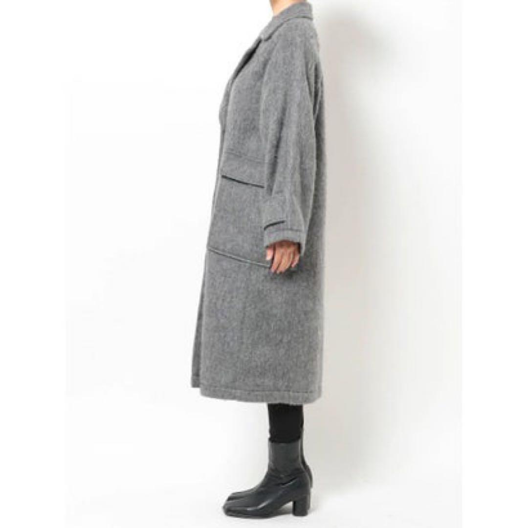 MURUA（ムルーア）シャギーオーバーコート グレー