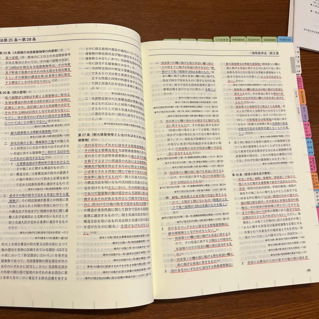 一級建築士 法令集 2026 総合資格 令和8年度版　※線引き　INDEX 済み