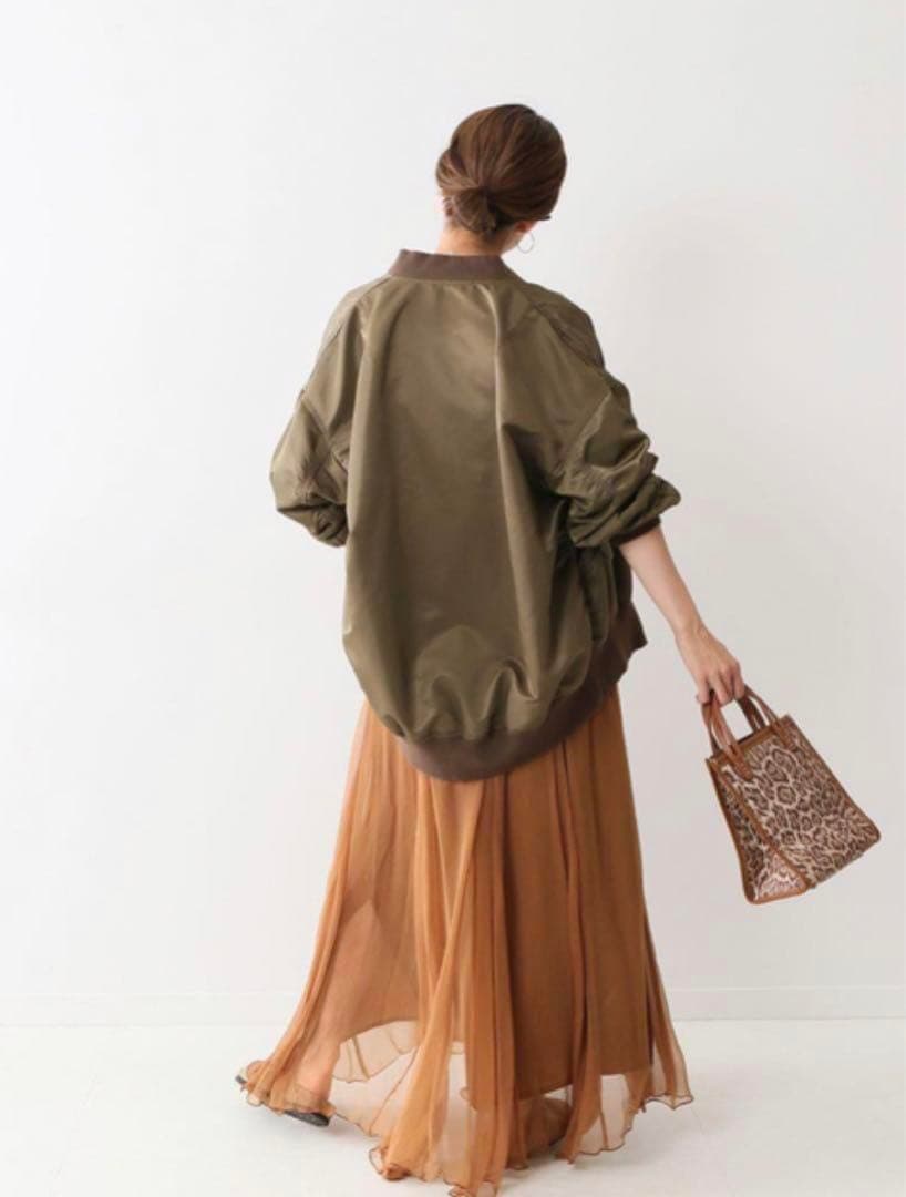 新品　フレームワーク FRAMeWORK ナイロンツイルMA-1 カーキ38