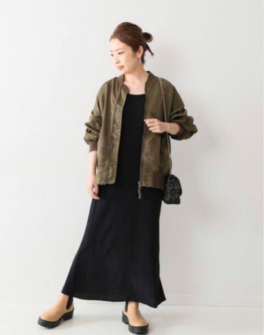 新品　フレームワーク FRAMeWORK ナイロンツイルMA-1 カーキ38