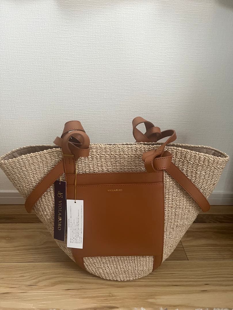 VIOLAd'ORO かごバッグ タグ付き