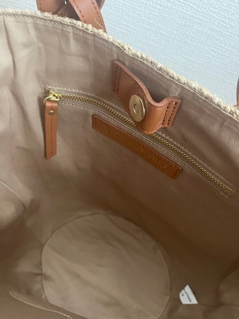 VIOLAd'ORO かごバッグ タグ付き