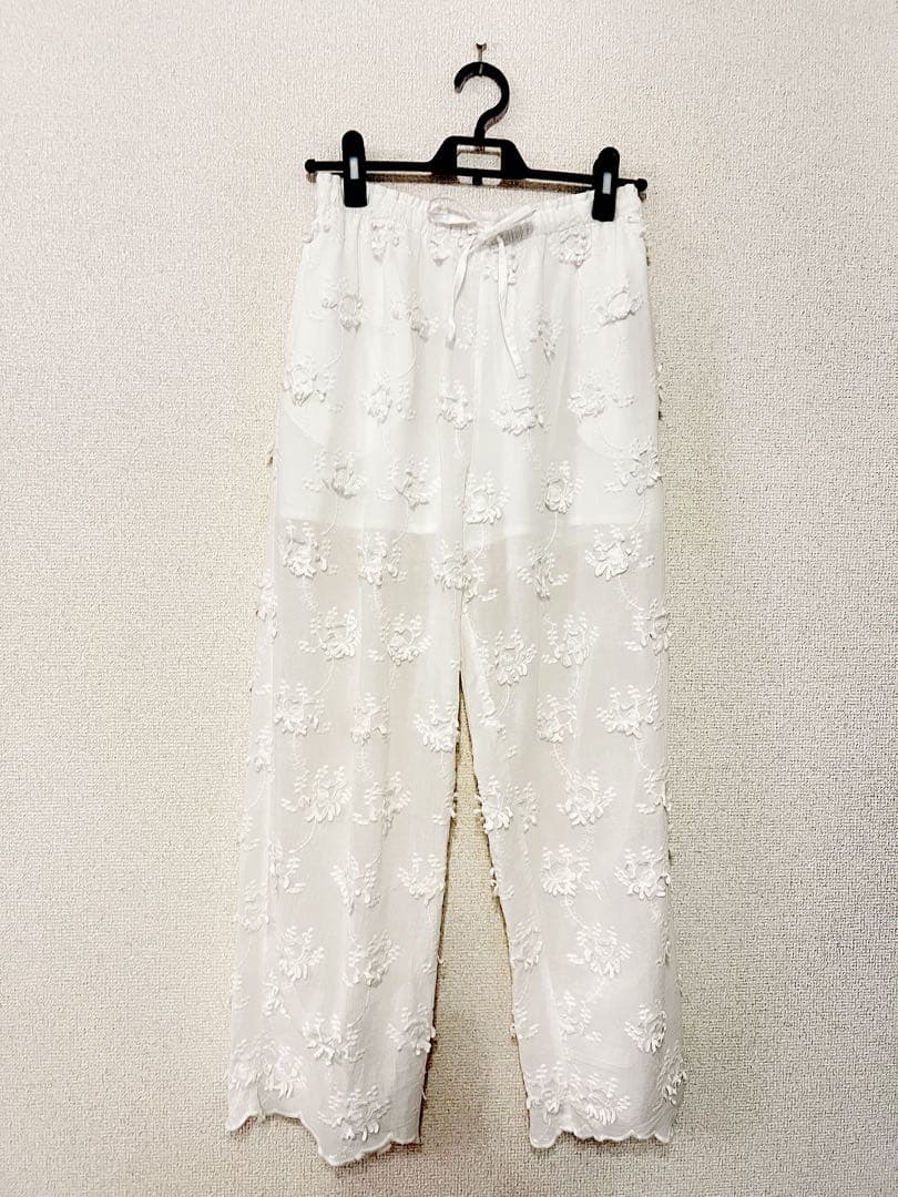 Mさま専用クリンクルsheer cotton 3D embroidery