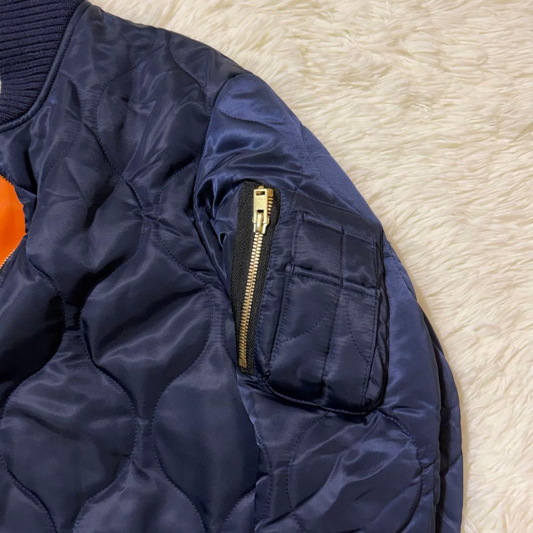 CINOH キルティング ロングコート MA-1デザイン