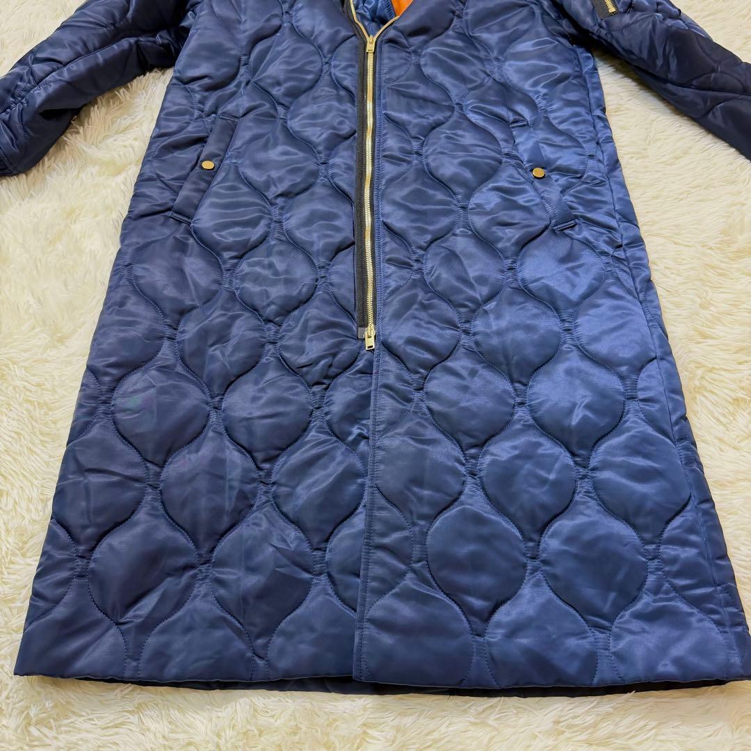 CINOH キルティング ロングコート MA-1デザイン