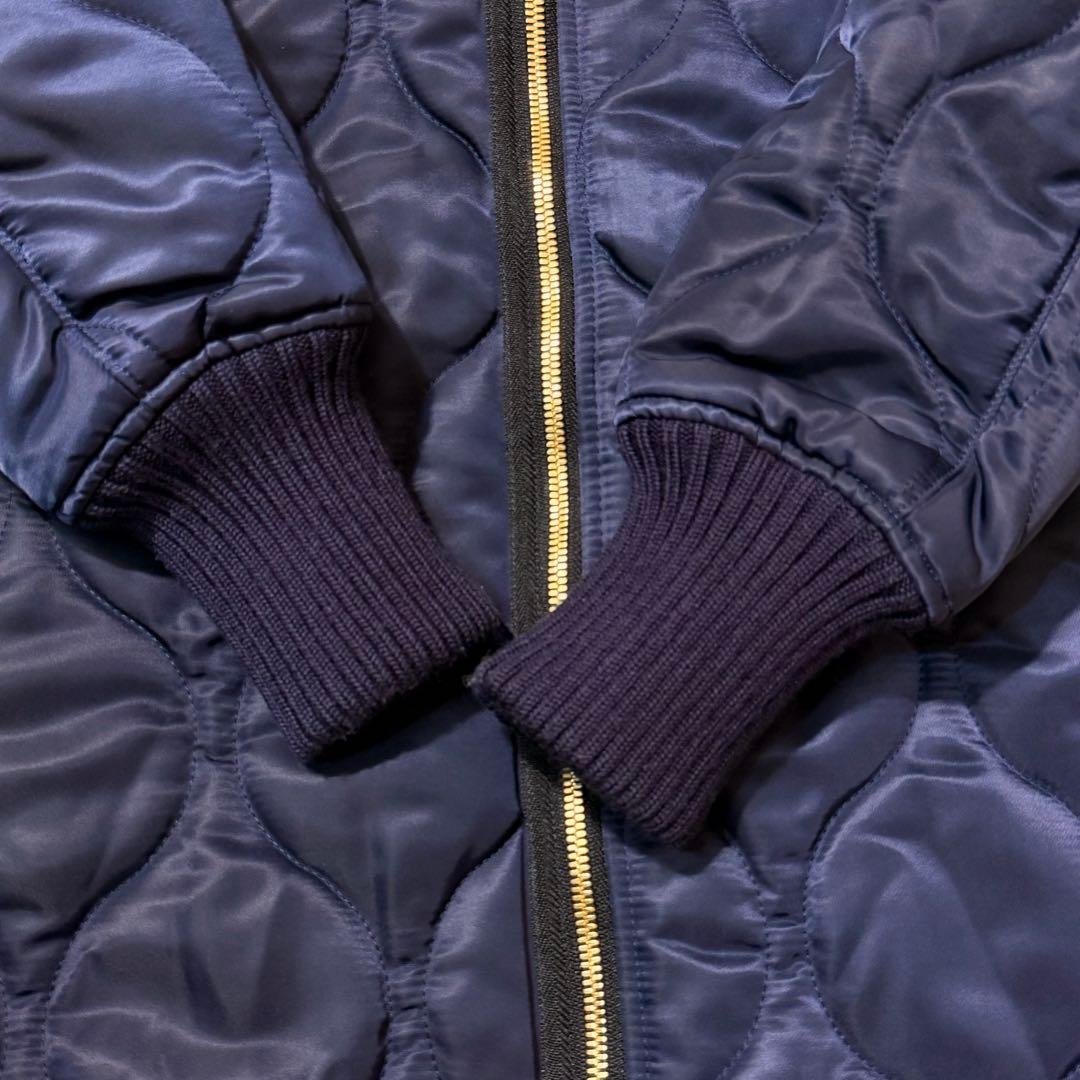 CINOH キルティング ロングコート MA-1デザイン