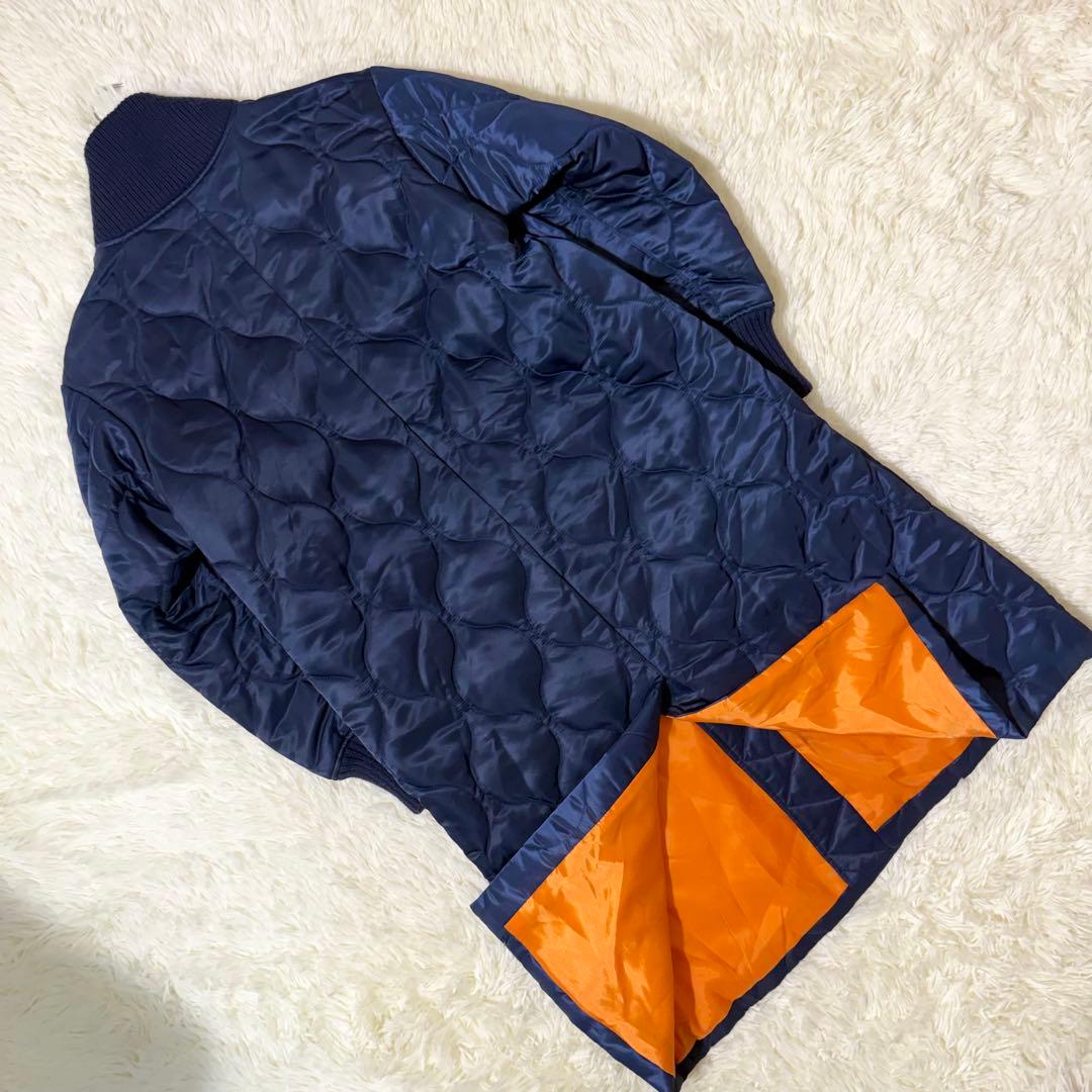 CINOH キルティング ロングコート MA-1デザイン