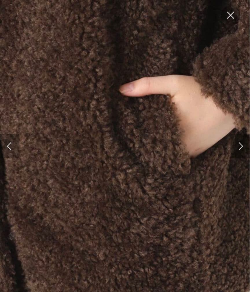 ジャーナルスタンダードレリューム☆ボアカラーレスジャケット