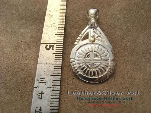 ネックレスサンフェイス　ペンダントトップ（ホピ族）スターリング925 ネックレス